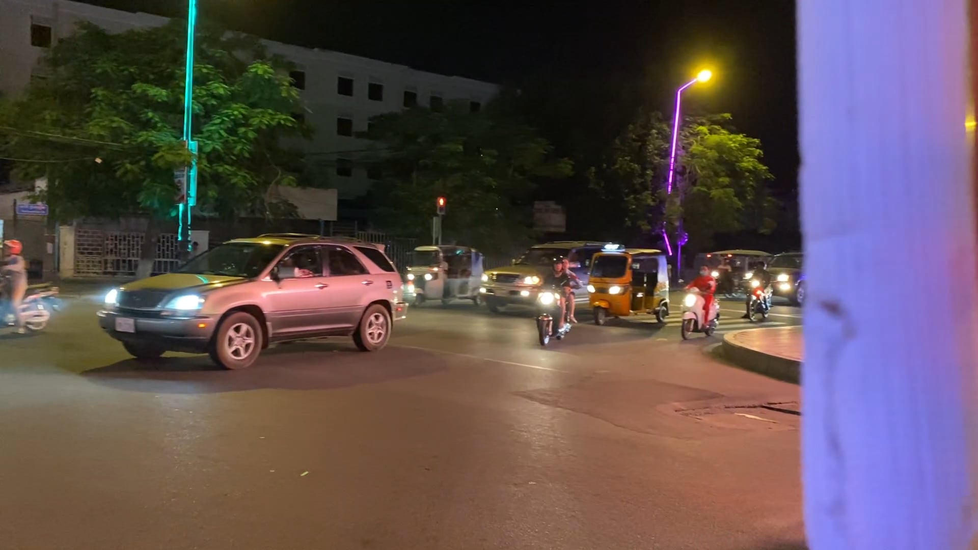 Crazy traffic at night