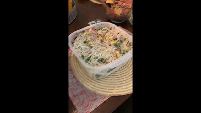 Rice noodles salad