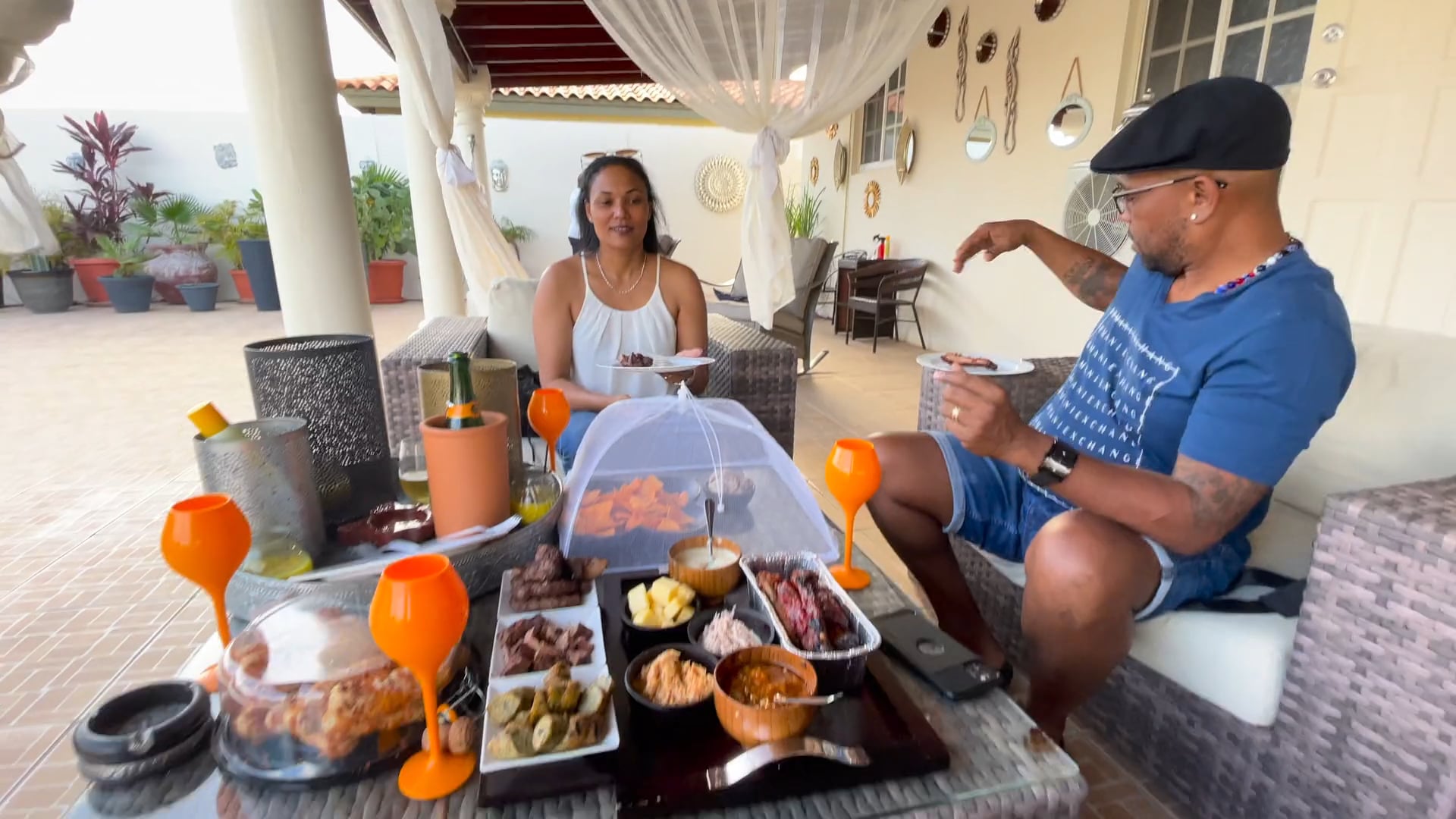 Karin and Orfeu visiting from Suriname