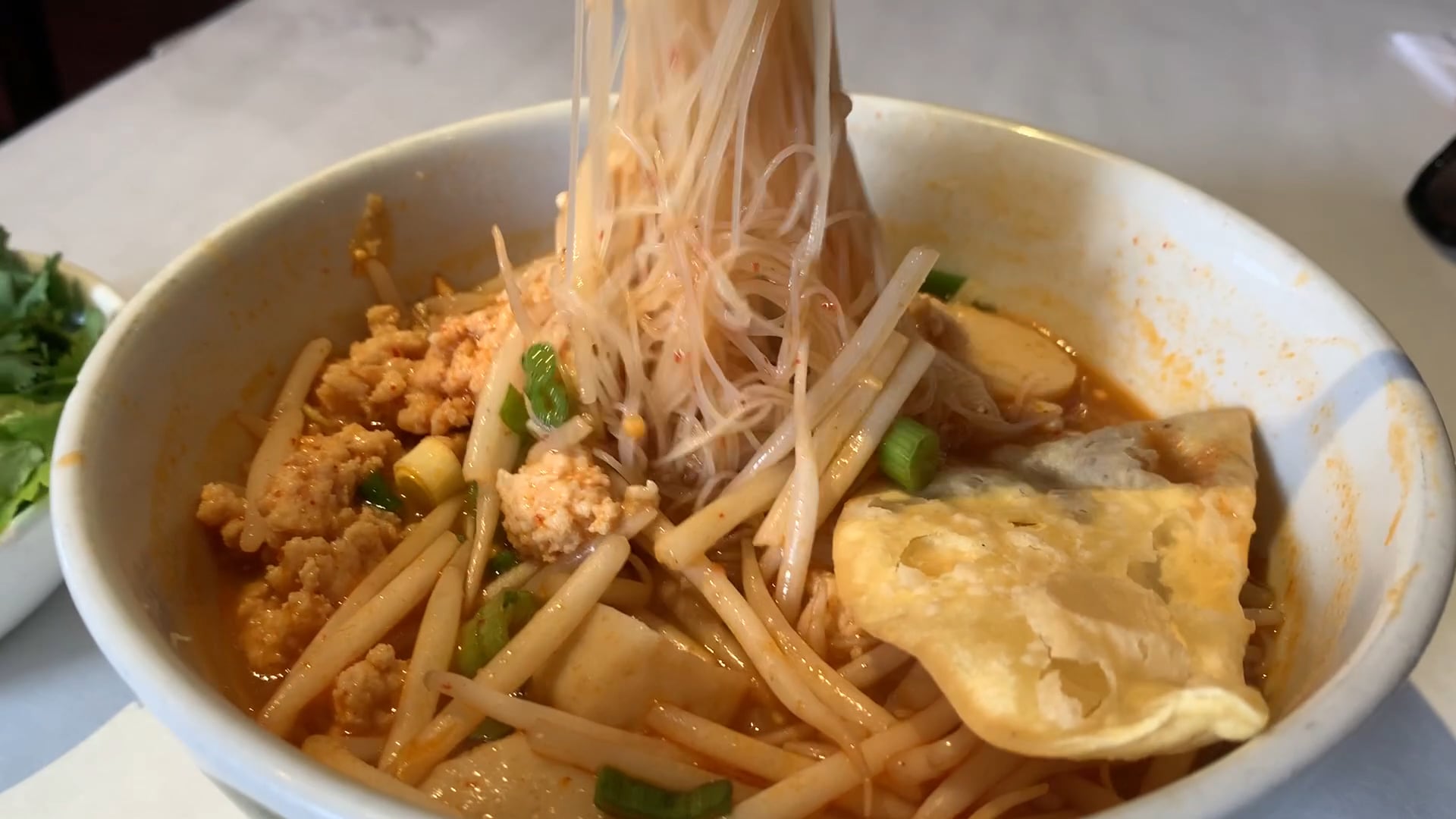 Thai noodles soup