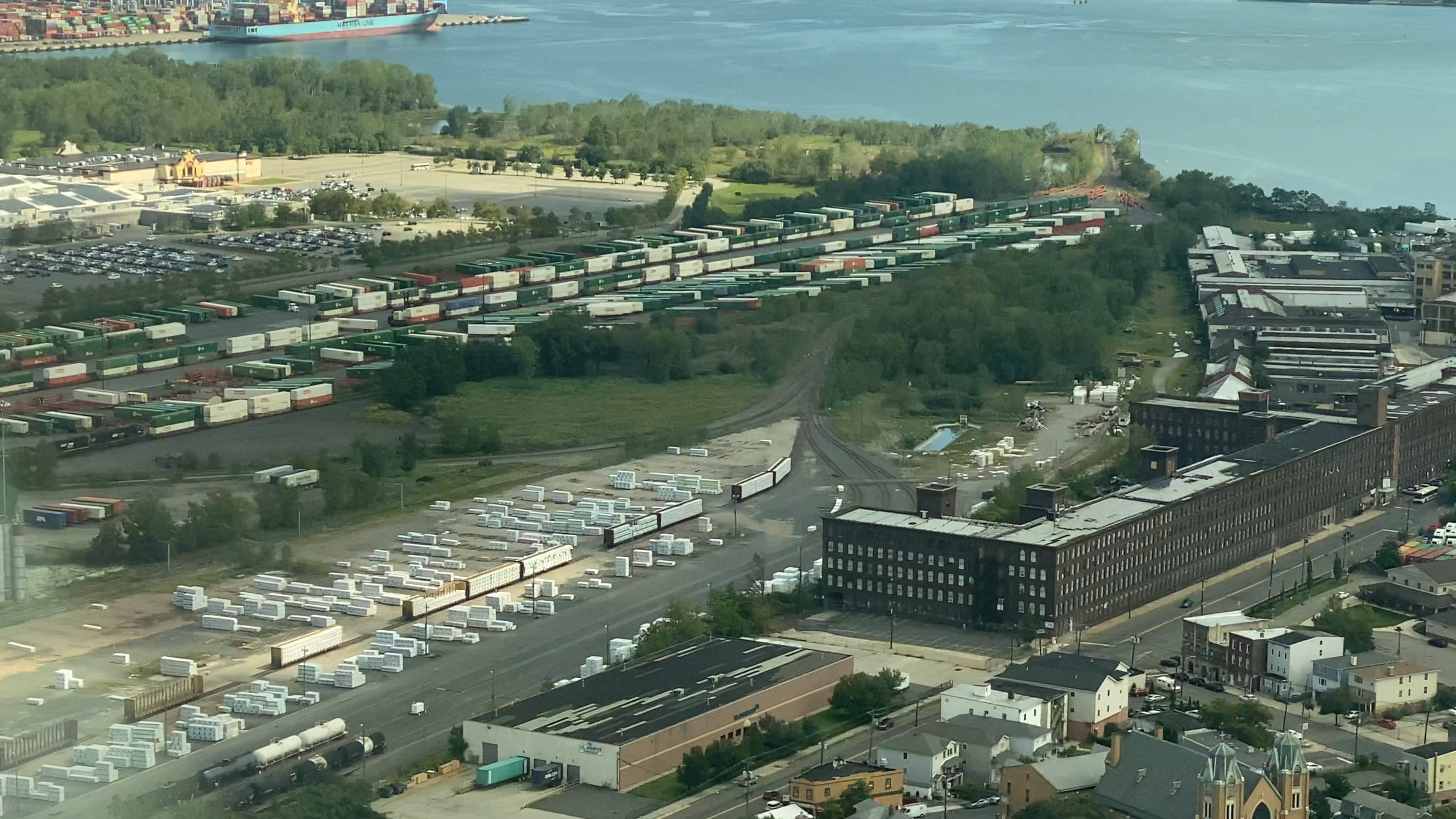 Touching down at New ark