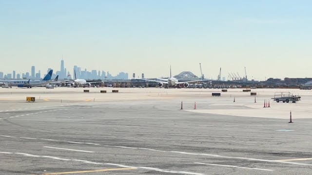 On the tarmac