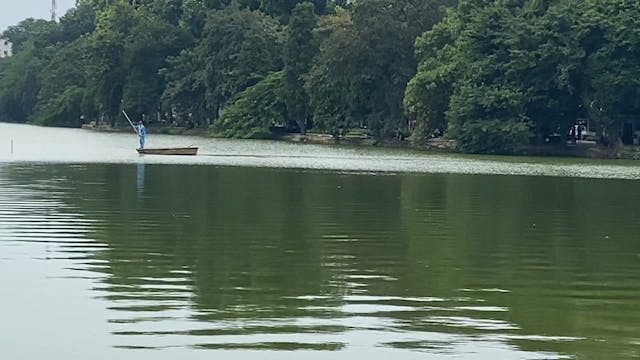 The lake in Hanoi
