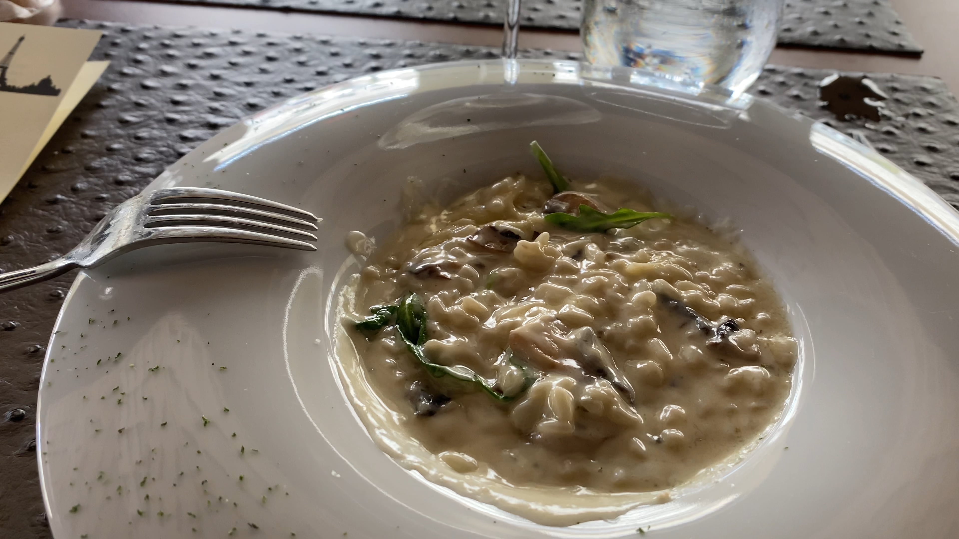 Mush room risotto at La braise