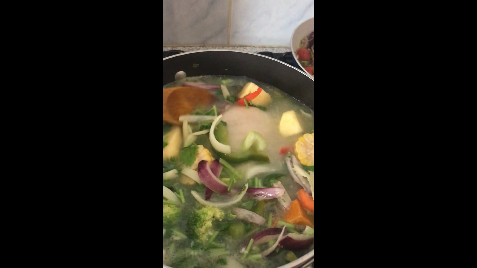 Soup and tomato chokha