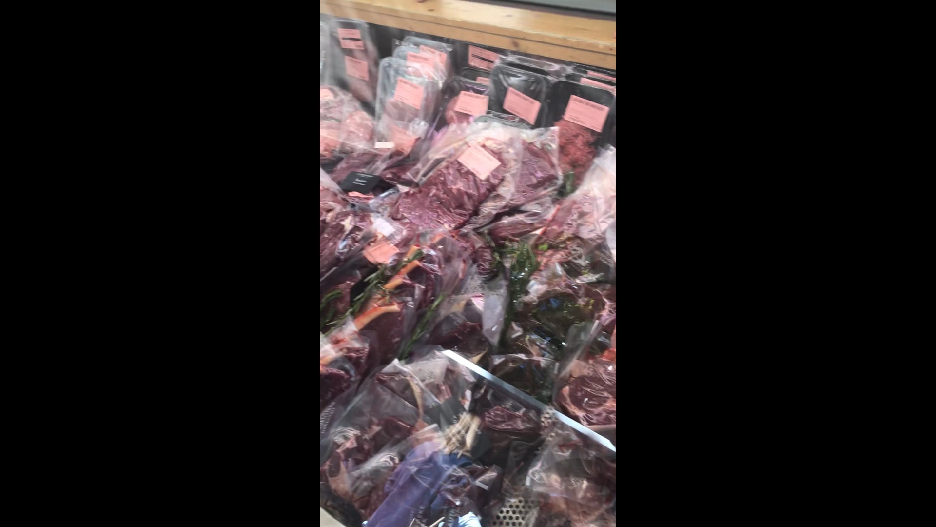 Vacuum packed meat