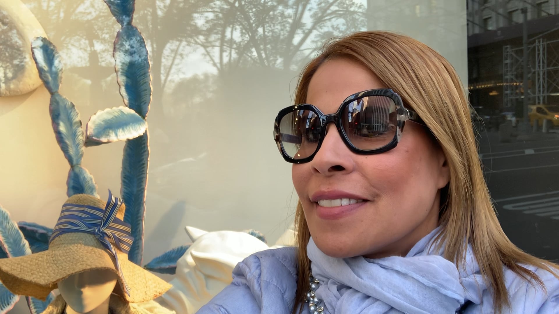 Shopping at Bergdorff goodman with lovely windows