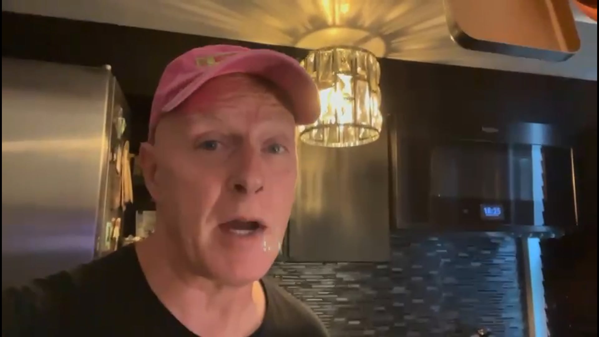 Hubby in the kitchen