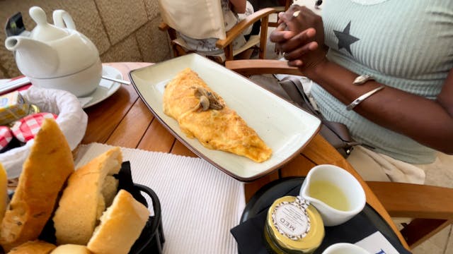 Breakfast in Dubrovnik, Croatia