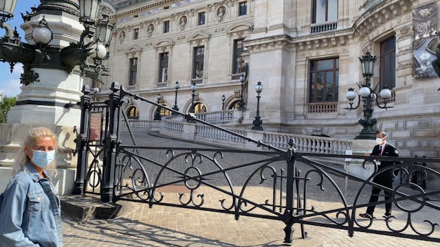 The actual entrance of the opera in P...