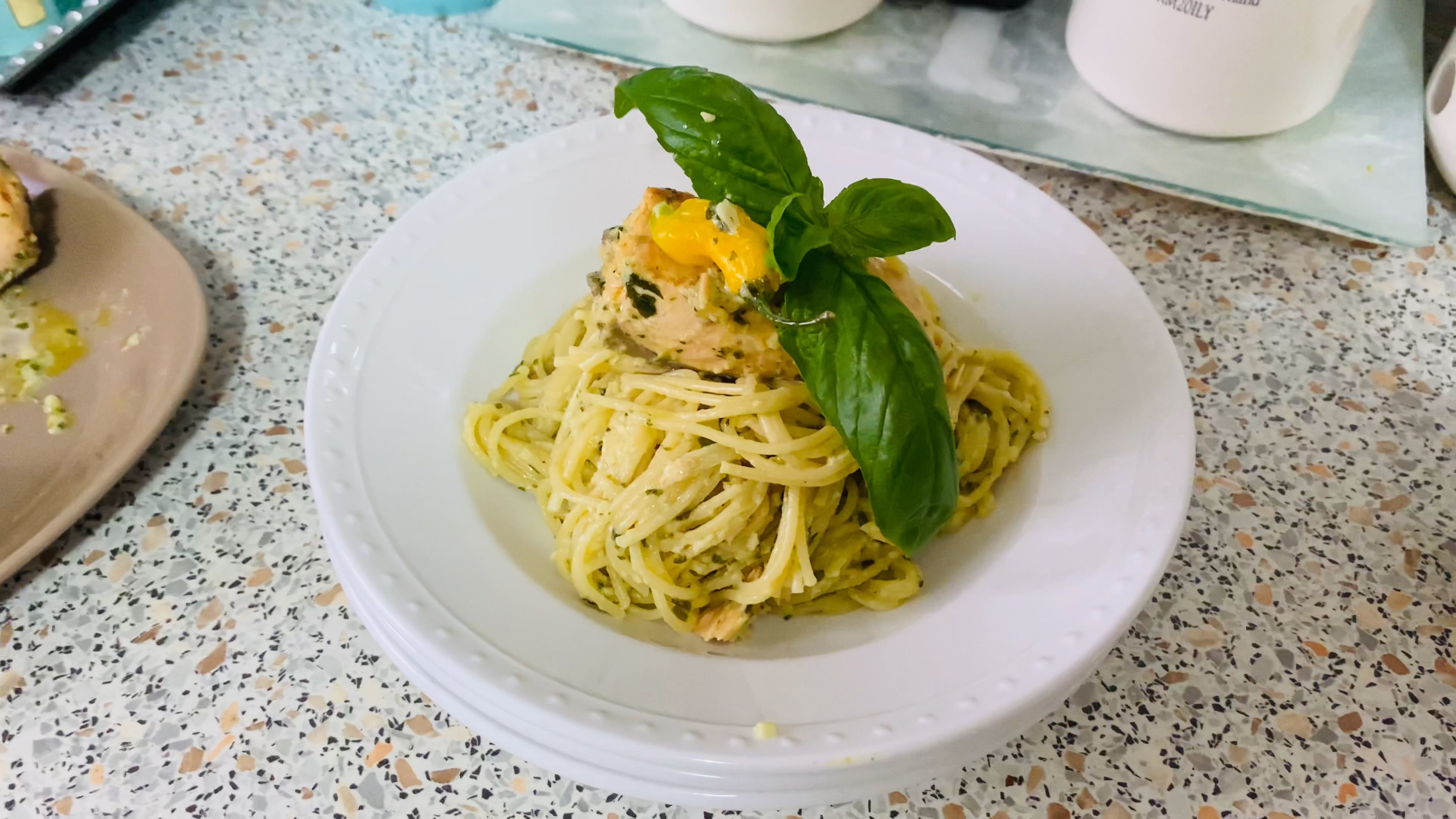 Creamy pasta with Salmon