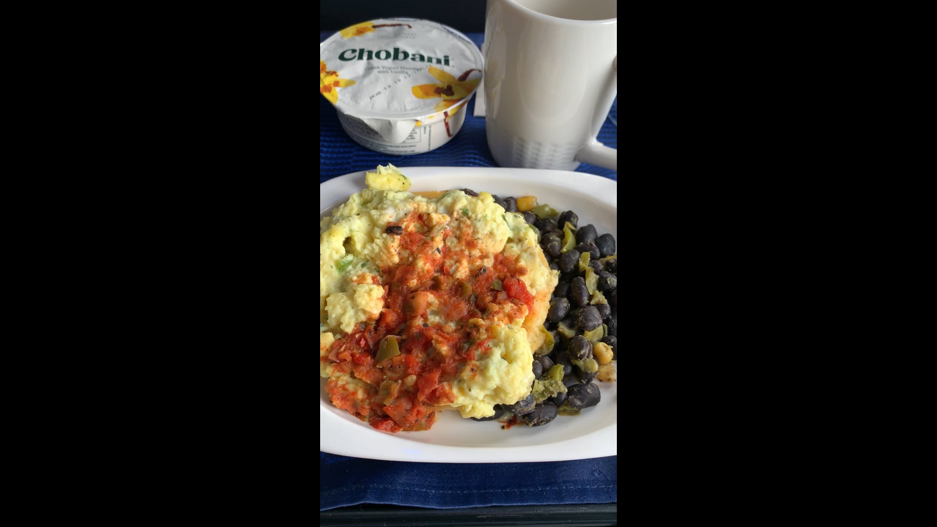 United plate with eggs