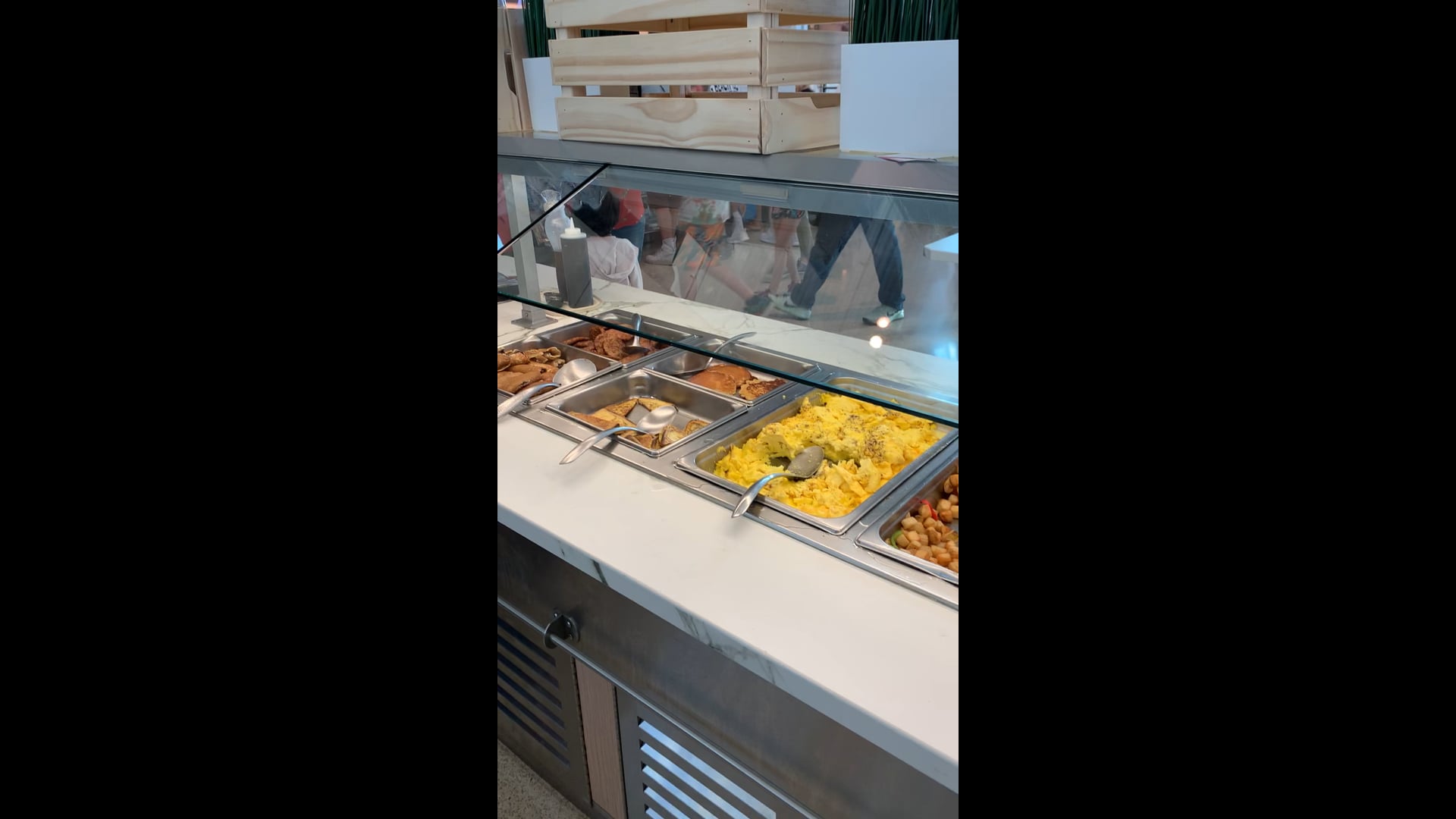 Breakfast at the airport