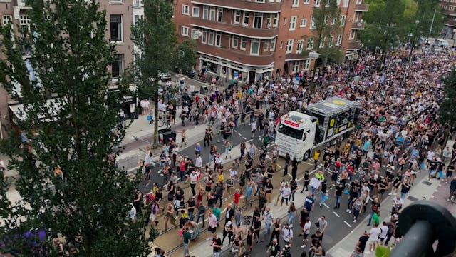 Protesting in Amsterdam