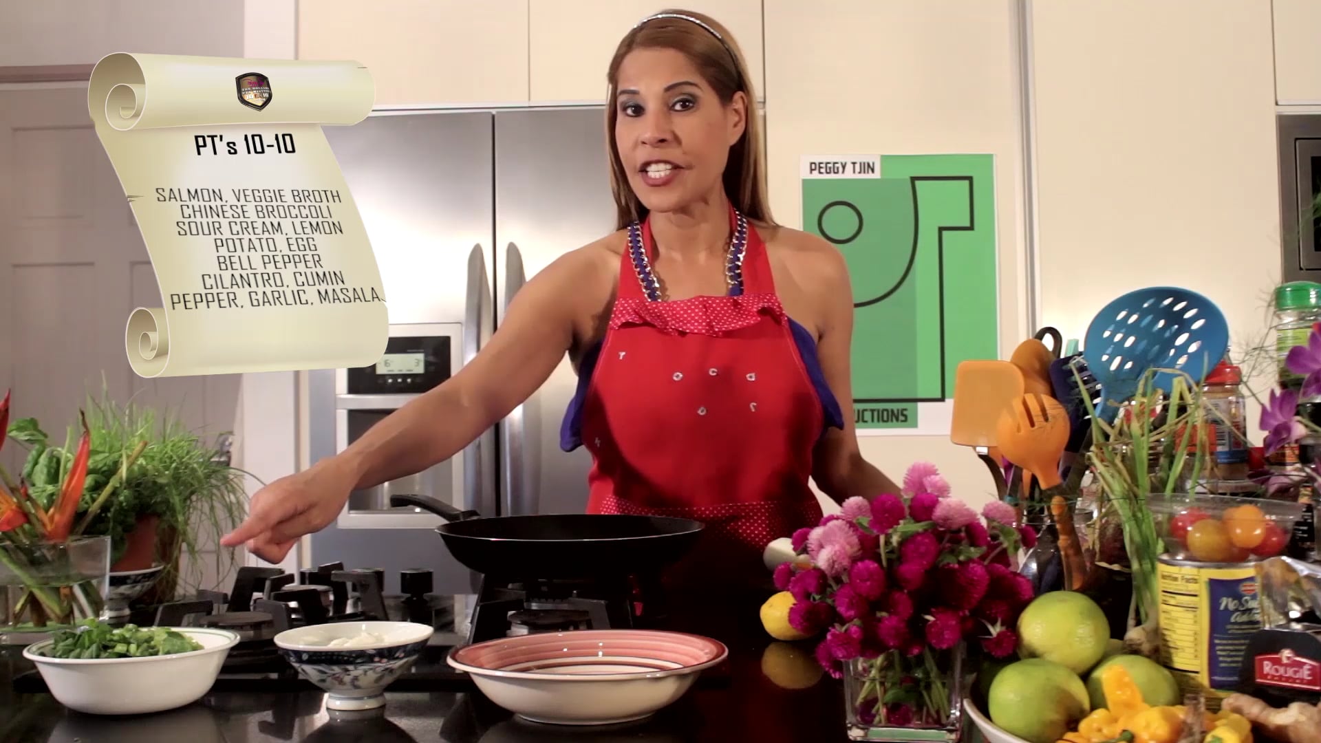 Peggy’s Salmon Potato Curry with Chinese Broccoli