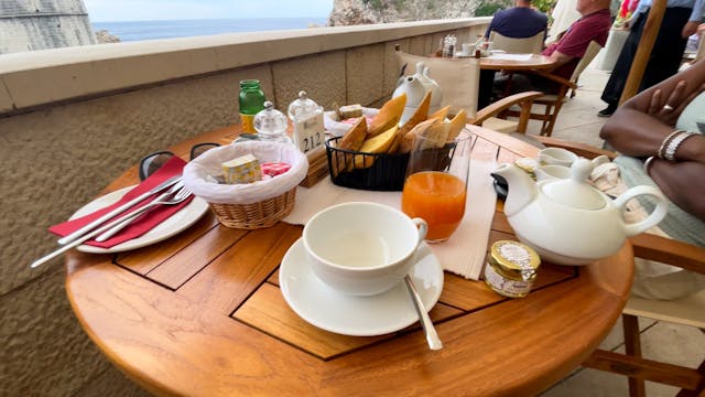 Breakfast in Croatia, Dubrovnik