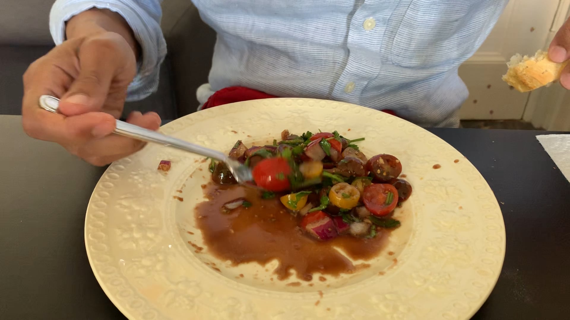 And this is Anthony's reaction