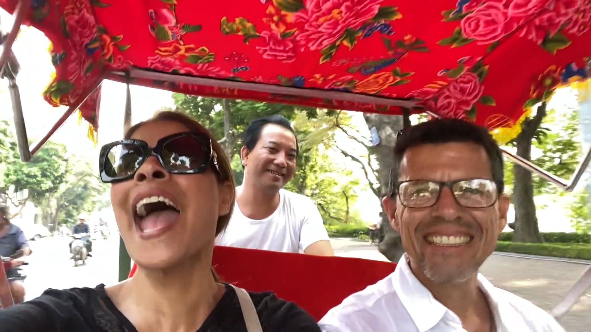 With Victor in the tuktuk