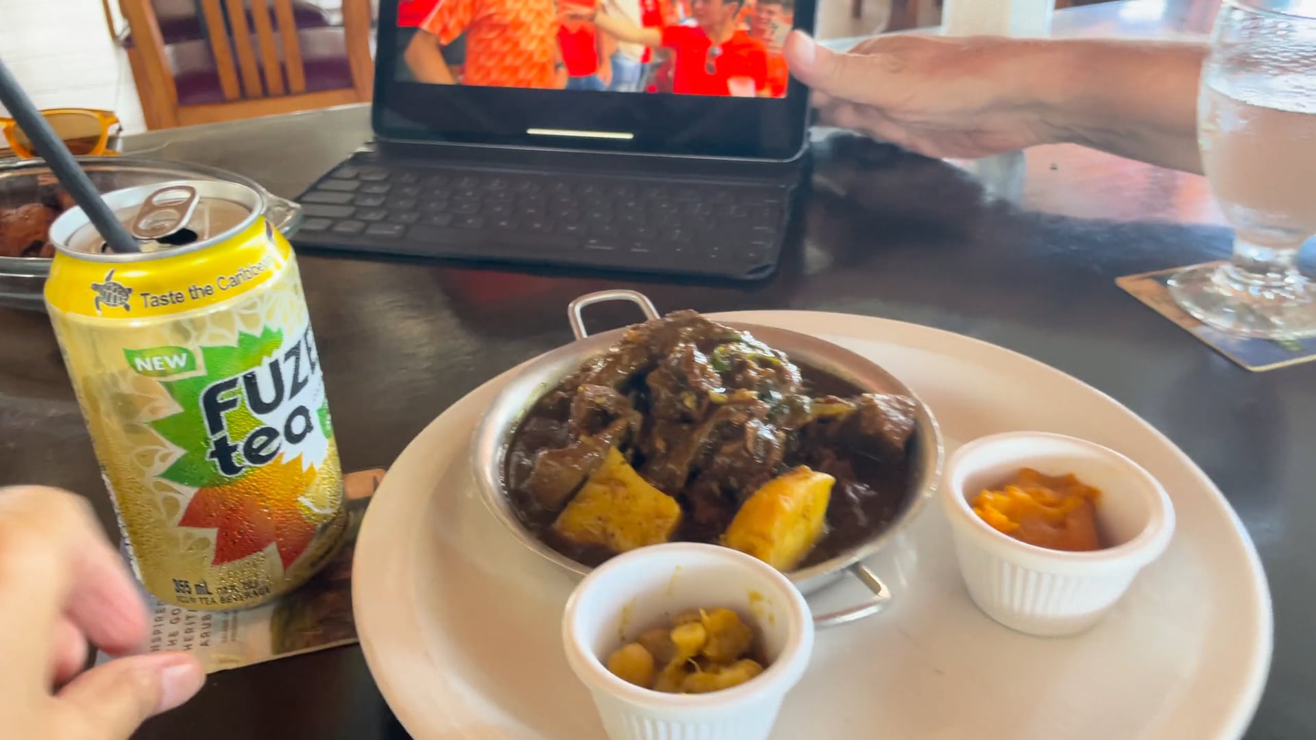 Lunch at kamini in Aruba