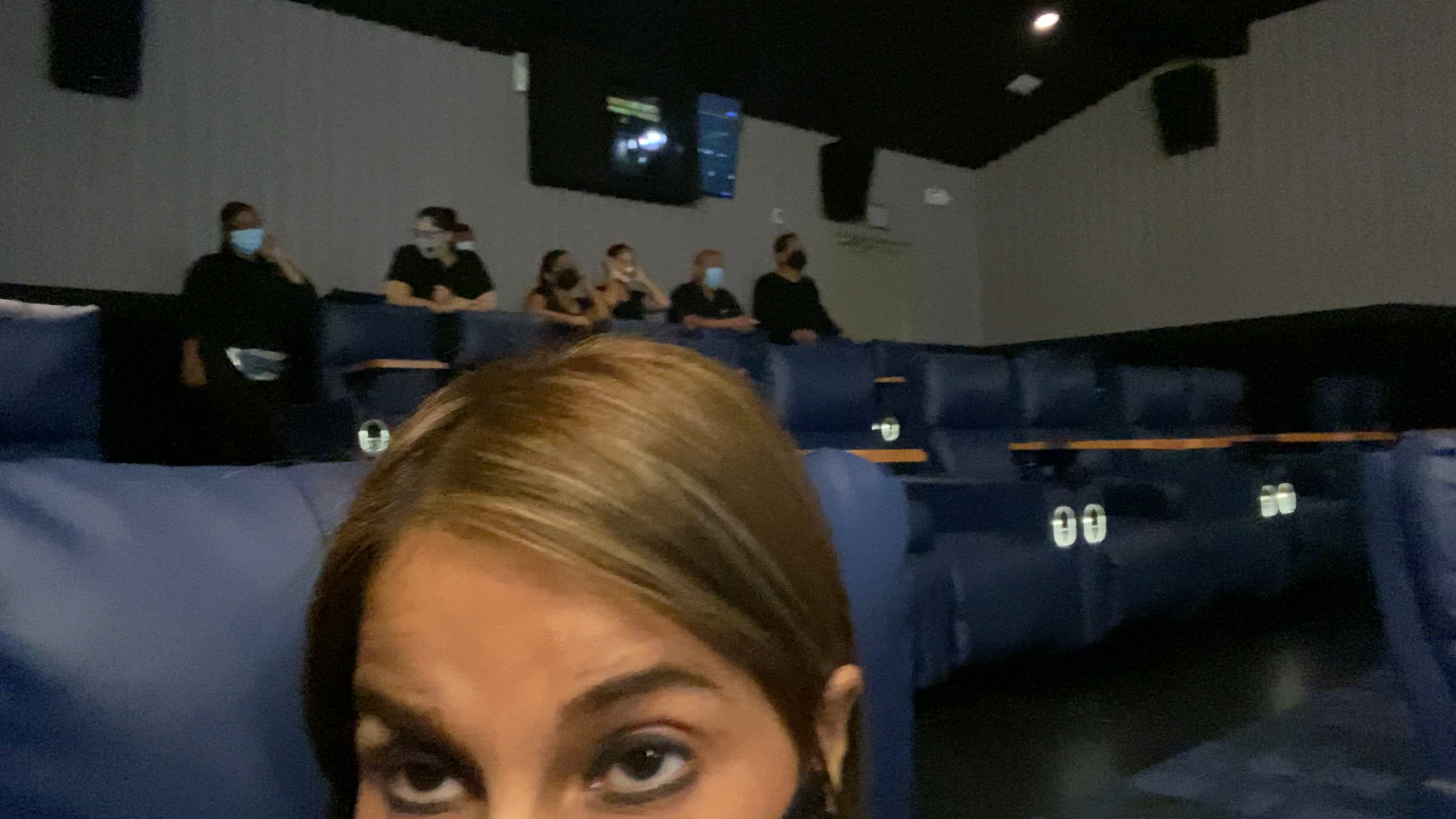 All staff in the movie theater