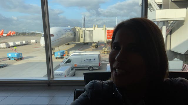 Waiting to board