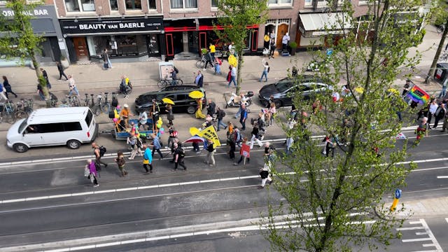 Protesting in Amsterdam