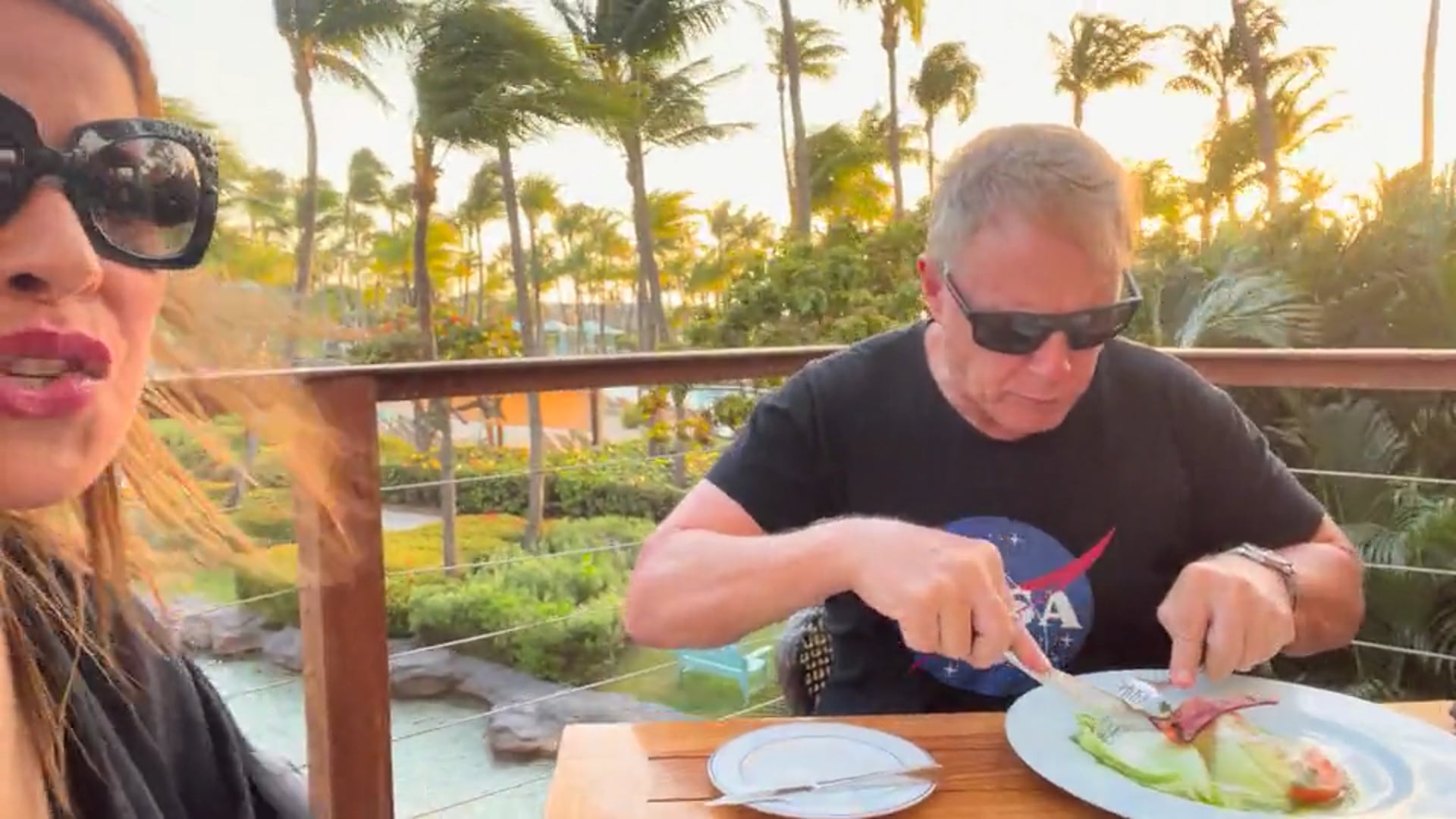 Dinner at sunset grill