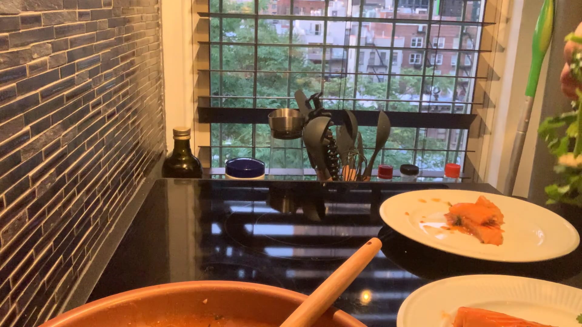 Salmon in sweet chili sauce