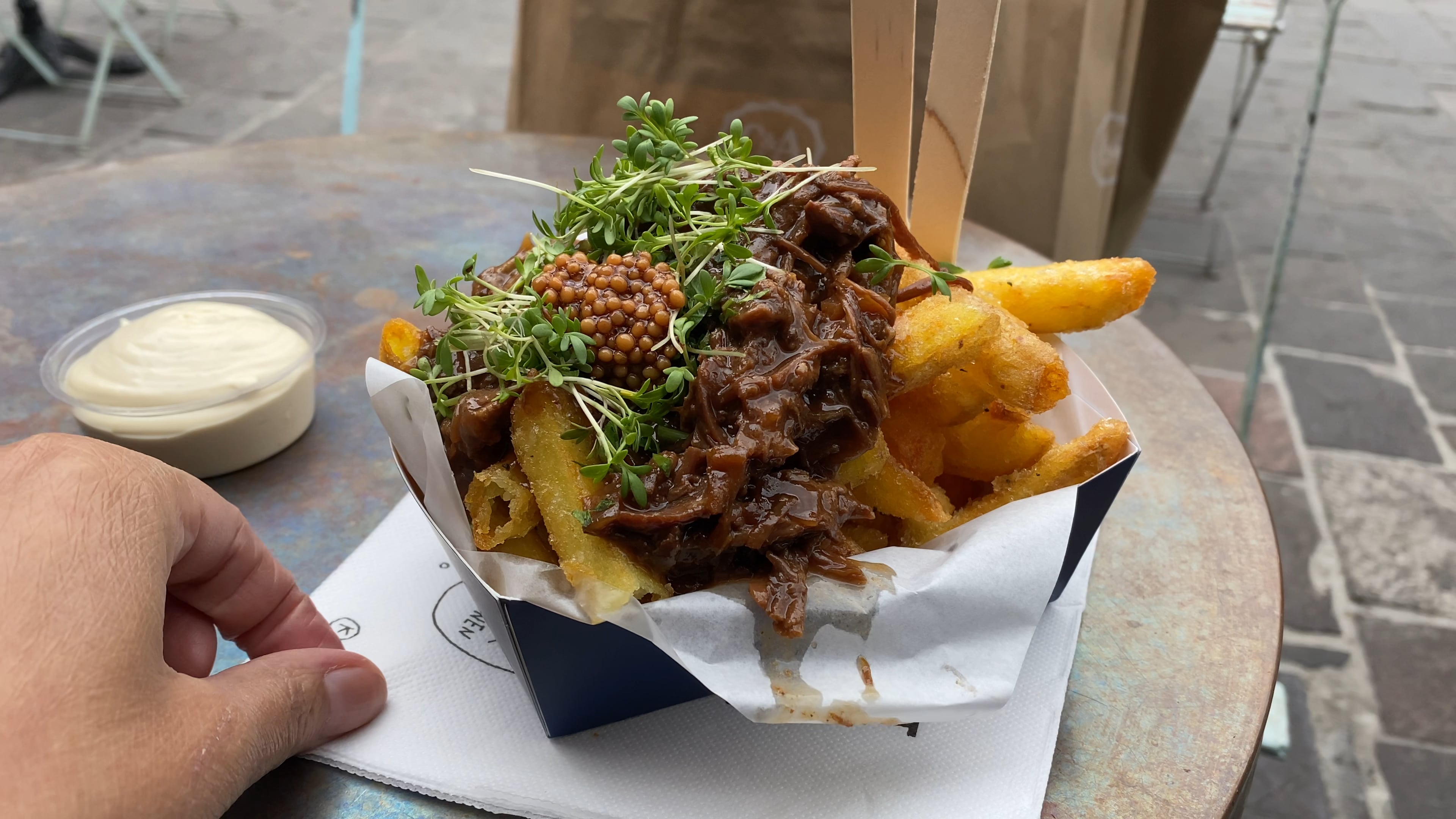 Patatje stoofvlees in Gent