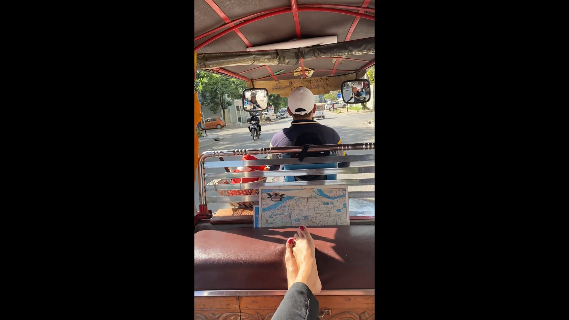In the tuktuk