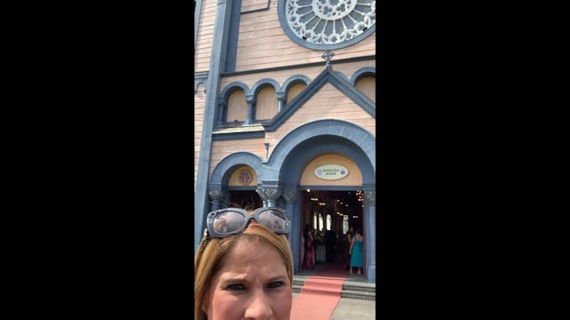 In front of the Basilica 