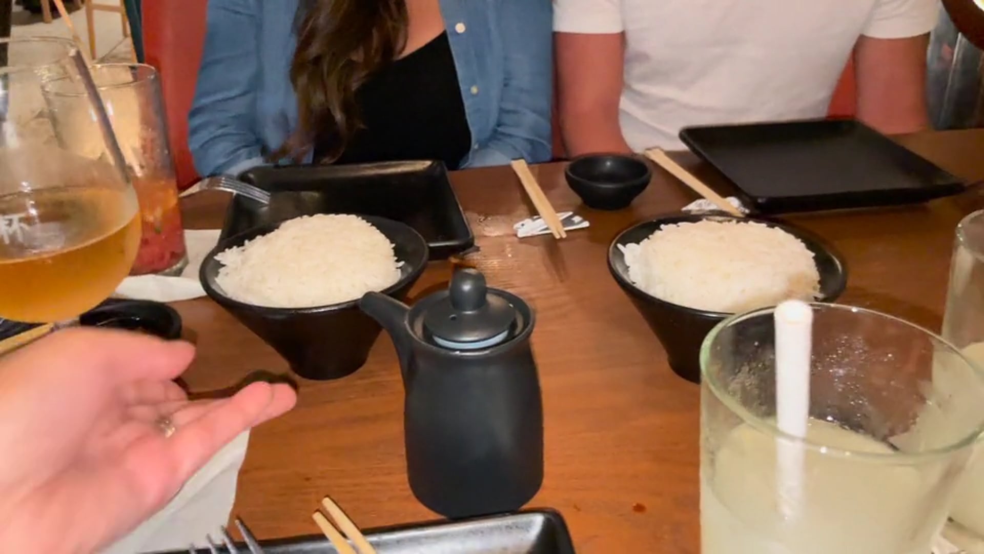 PF Changs with Karien her kids and Tony