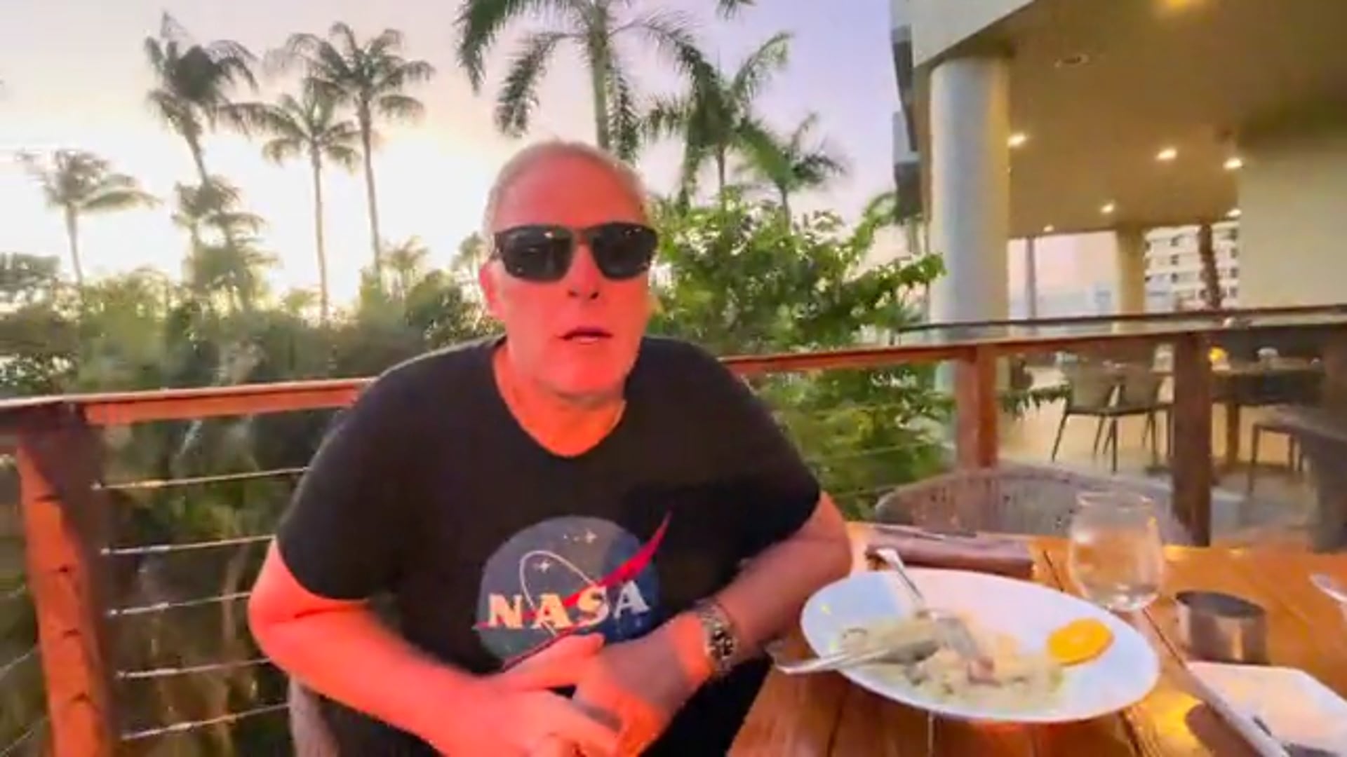 Dinner at sunset grill