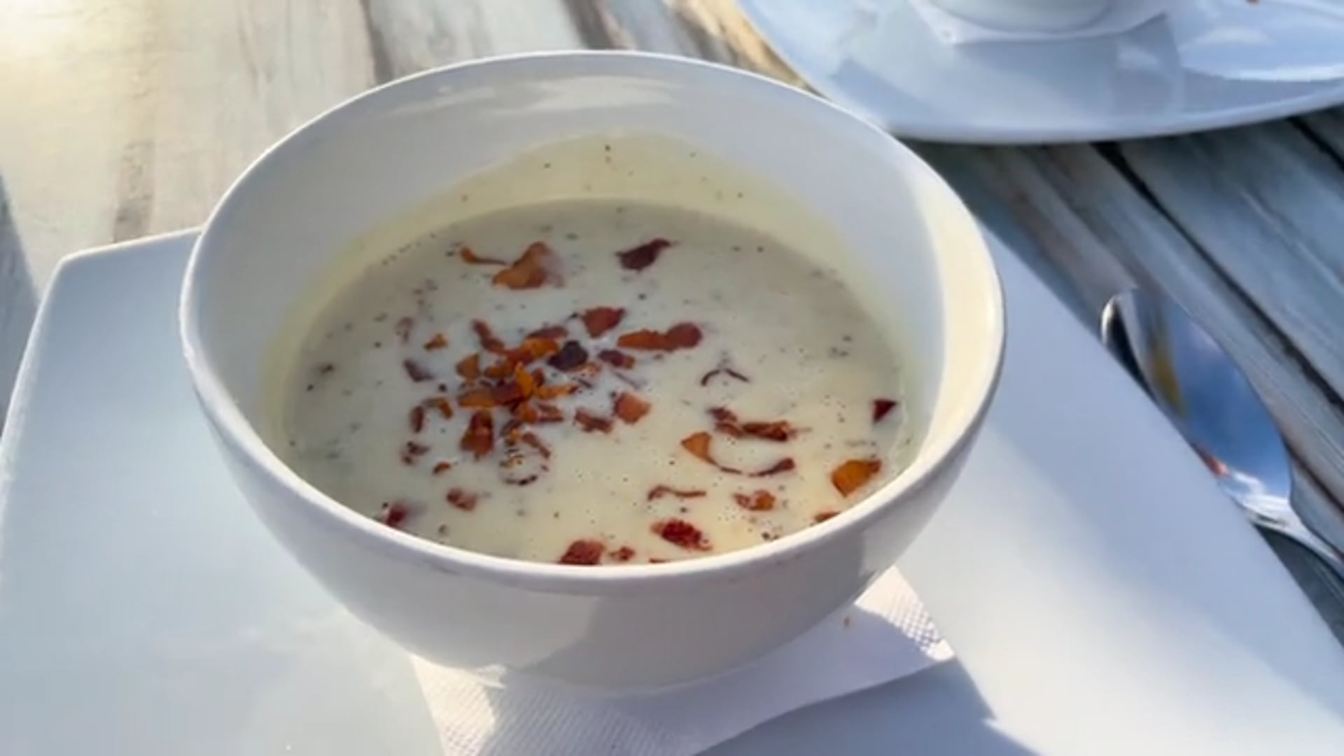 Mustard soup at Barefoot is to die for