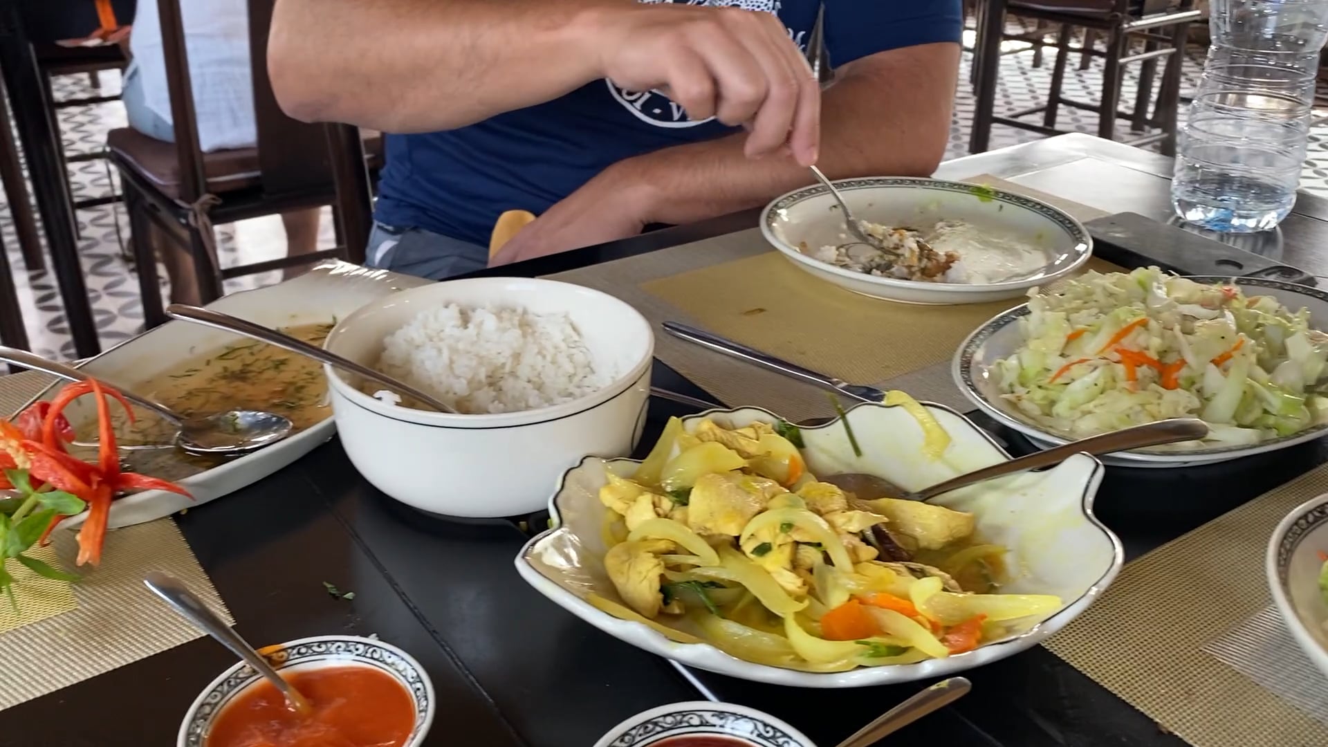 Lunch during the tour in Saigon