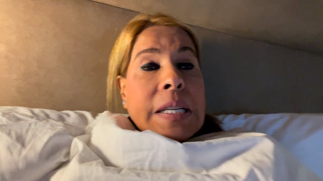 With Rachel in the hotel room