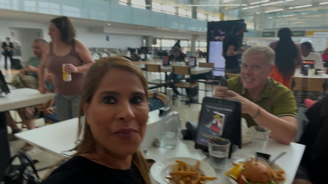 At the airport at the French place wi...