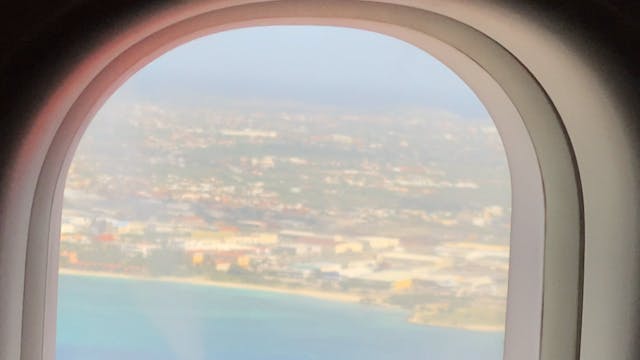 Almost landing back in Aruba