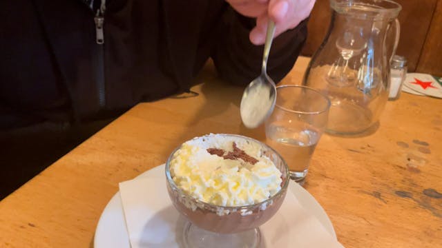 Dessert at cafe Bern