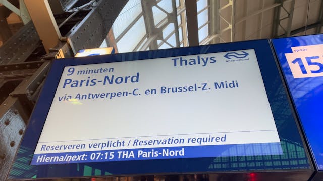 Waiting for the Thalys