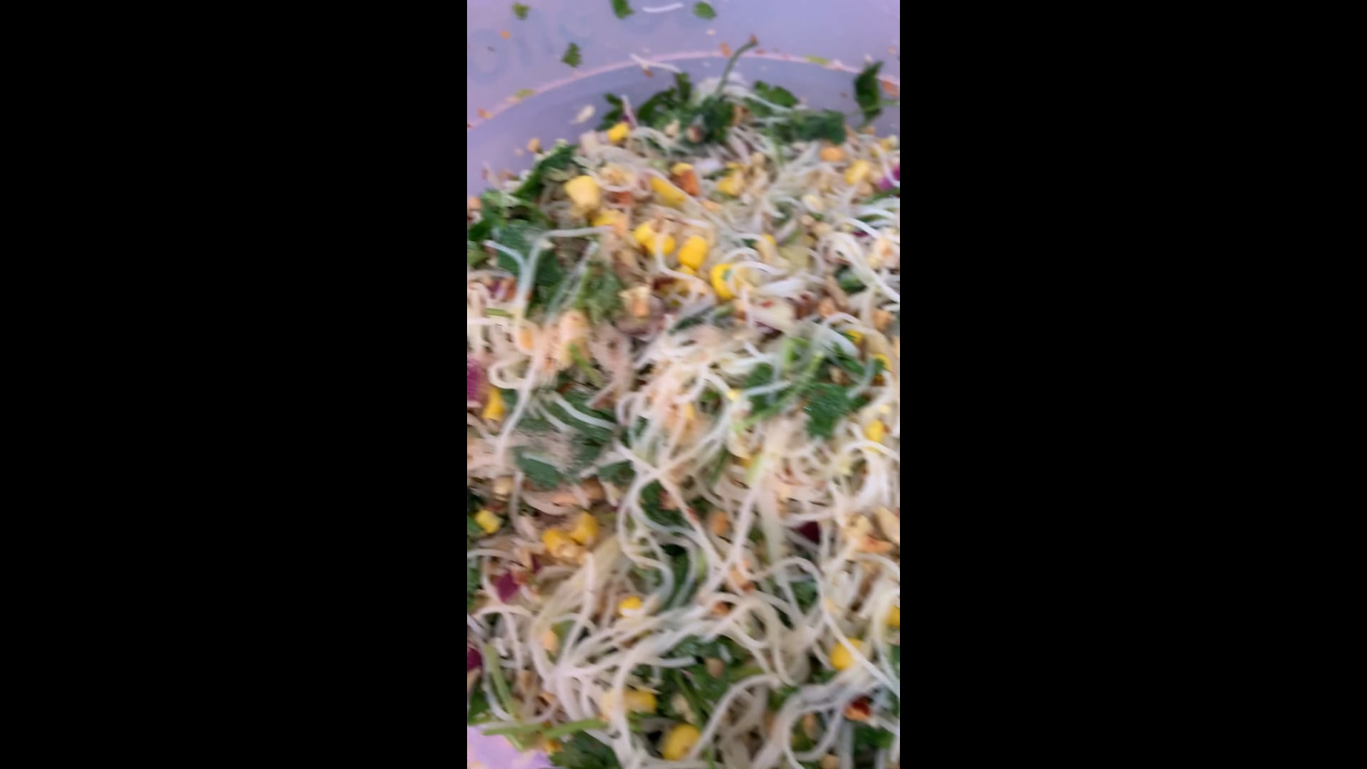 Thai rice noodle salad