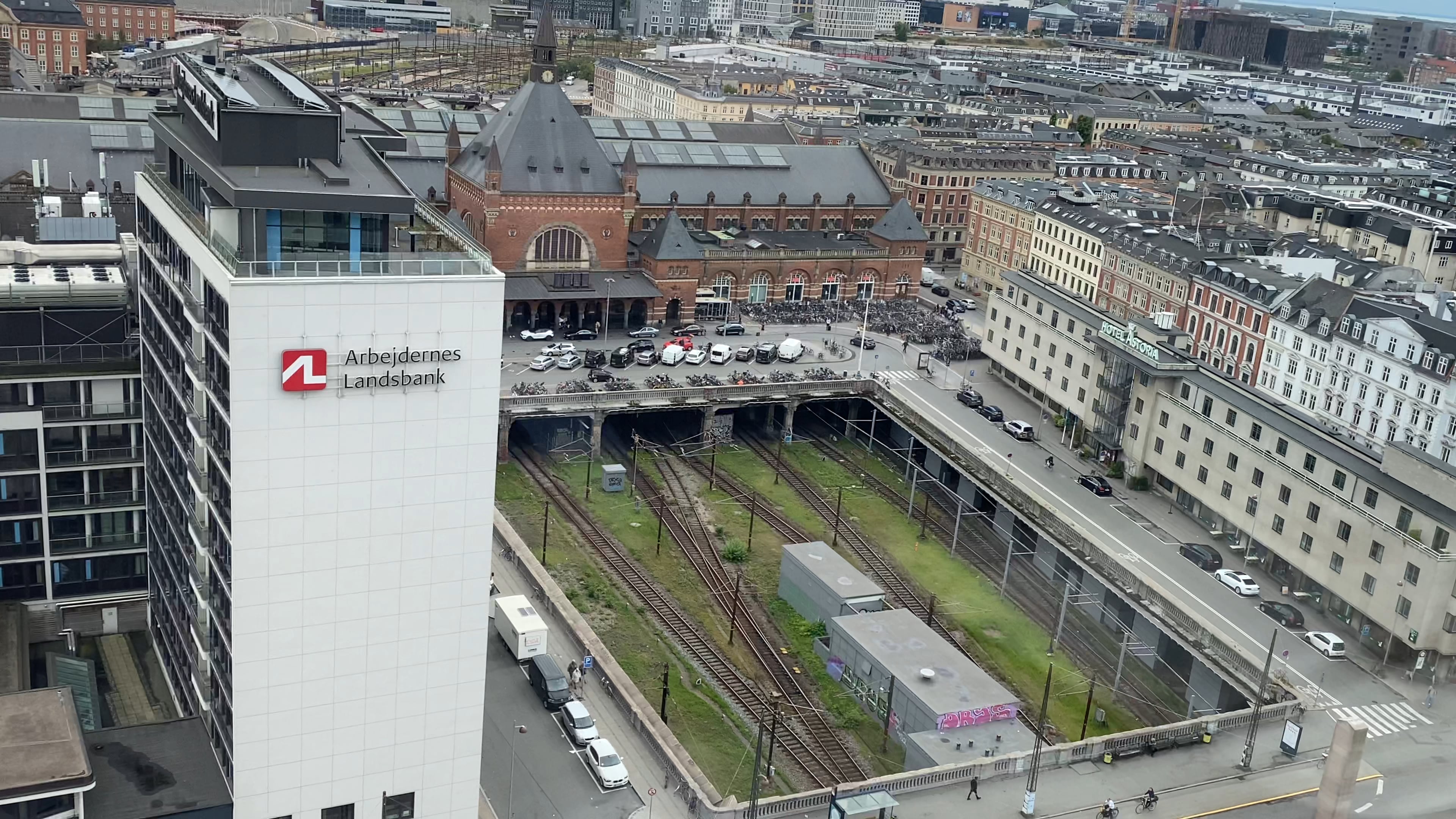 Central station in Copenhagen