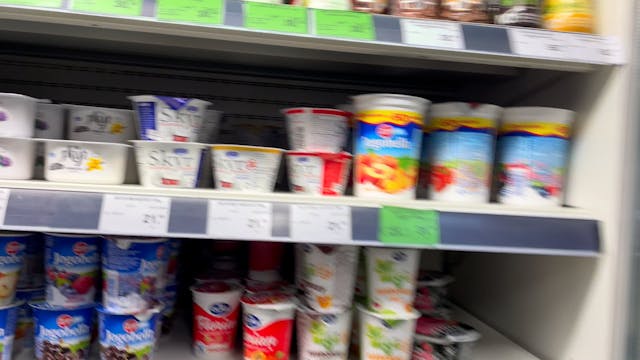 Grocery store in the Prague, Czech rep