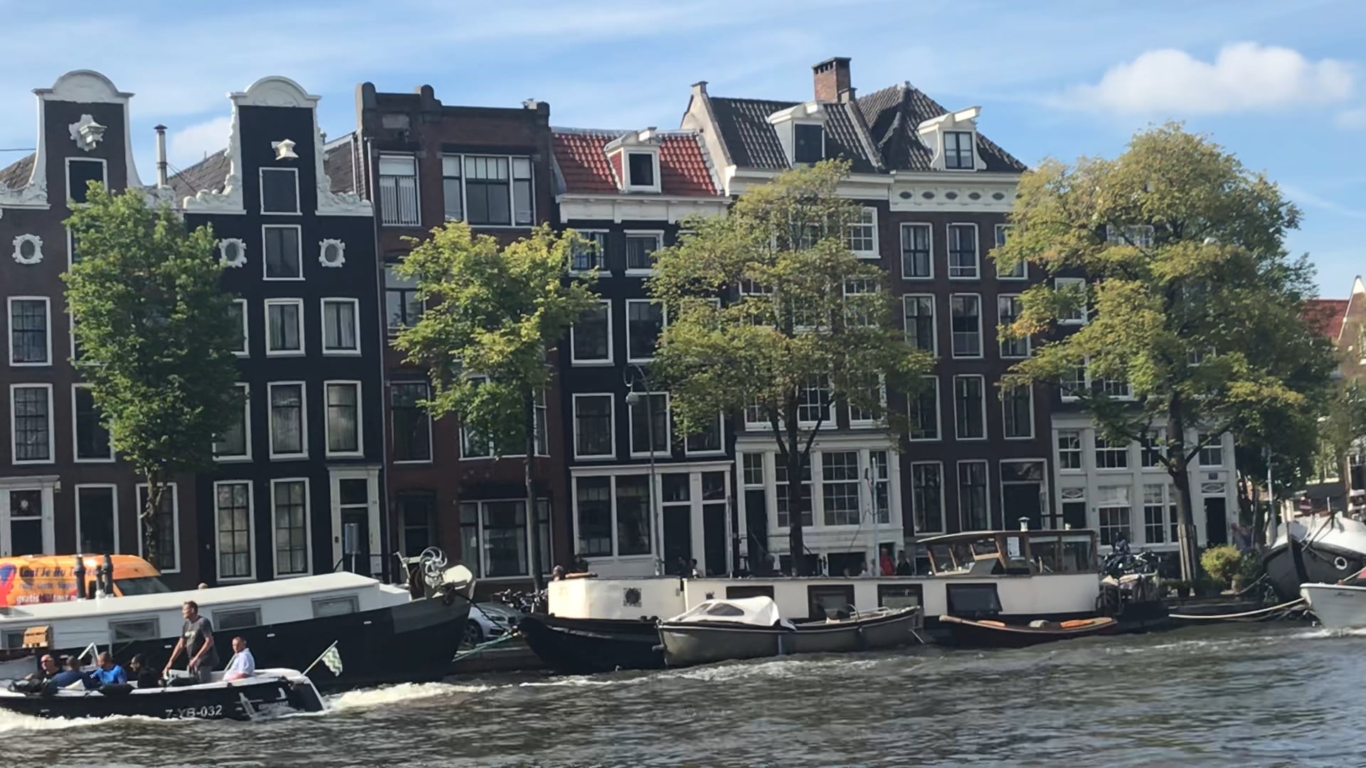 On the canals in Amsterdam