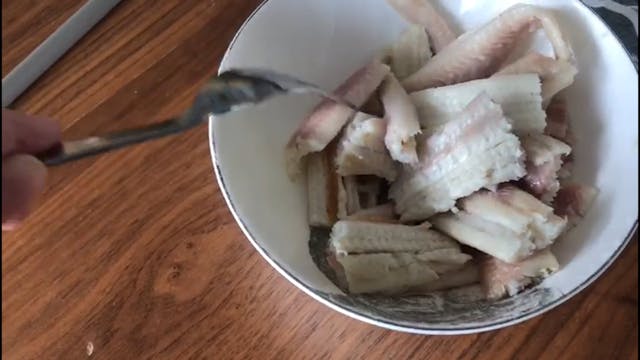 Smoked eel
