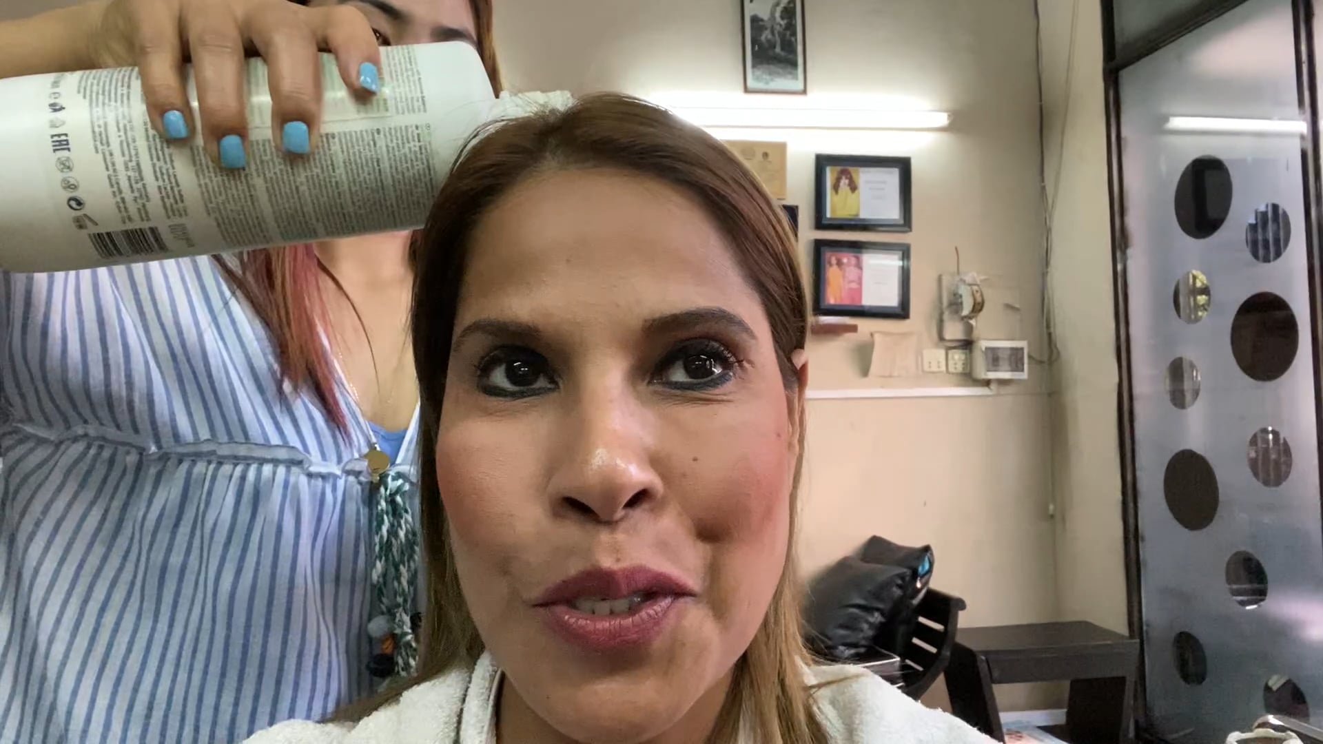 Hairdressers in Cambodia rock