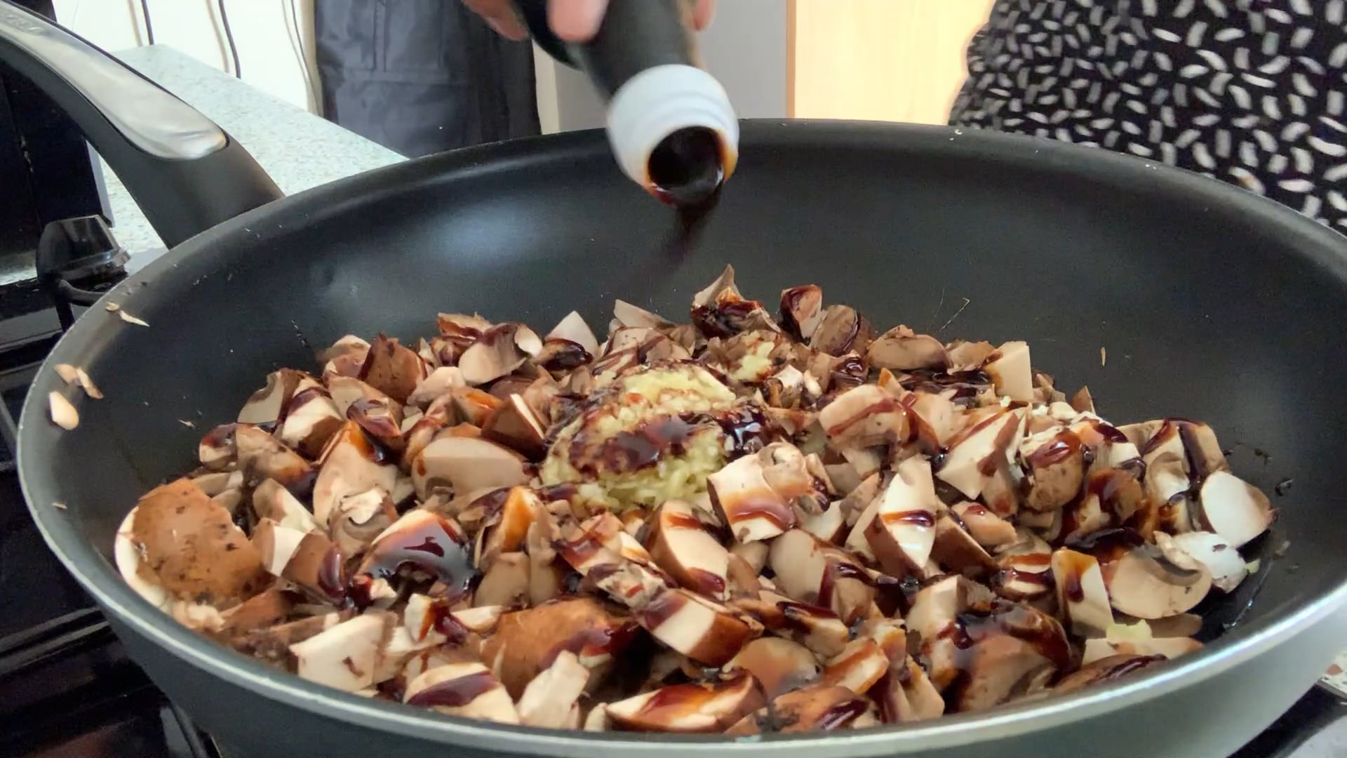 Mushrooms in a sweet soy sauce