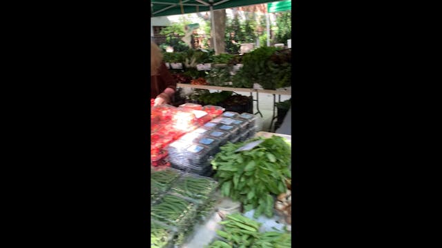 The farmers market in NYC