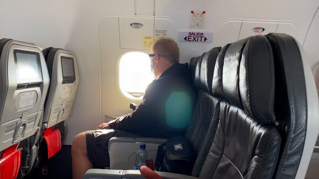 On our way home from bogota back 2 Aruba