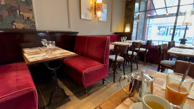Breakfast at Cafe Metro, Paris, France